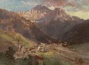 Edward Theodore Compton Monte Civetta oil painting on canvas